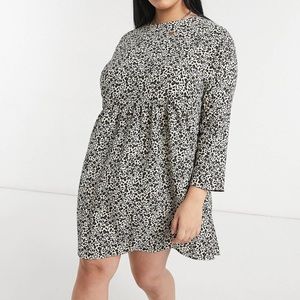 Asos Curve Leopard print bb doll dress